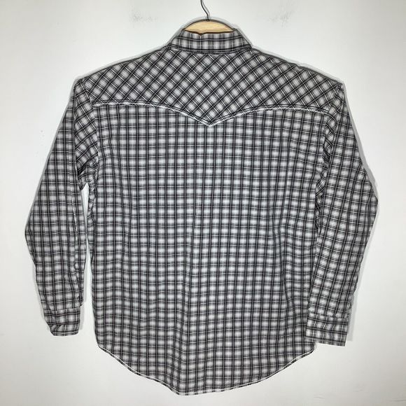 Panhandle Rough Stock Mens Long Sleeve Pearl Snap Shirt Size XL - Picture 3 of 7